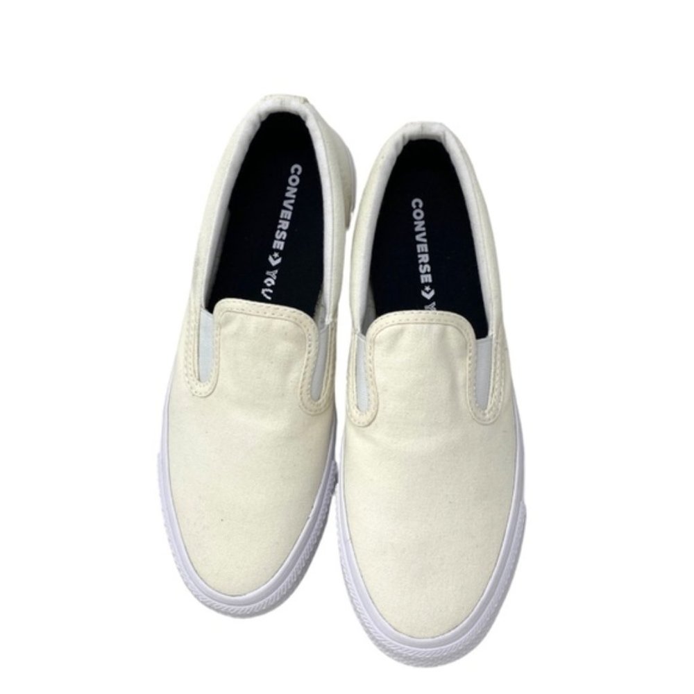 Converse Ctas Slip On Low Top Canvas White Women's Sneakers Custom 171852C-WHT - Picture 4 of 10